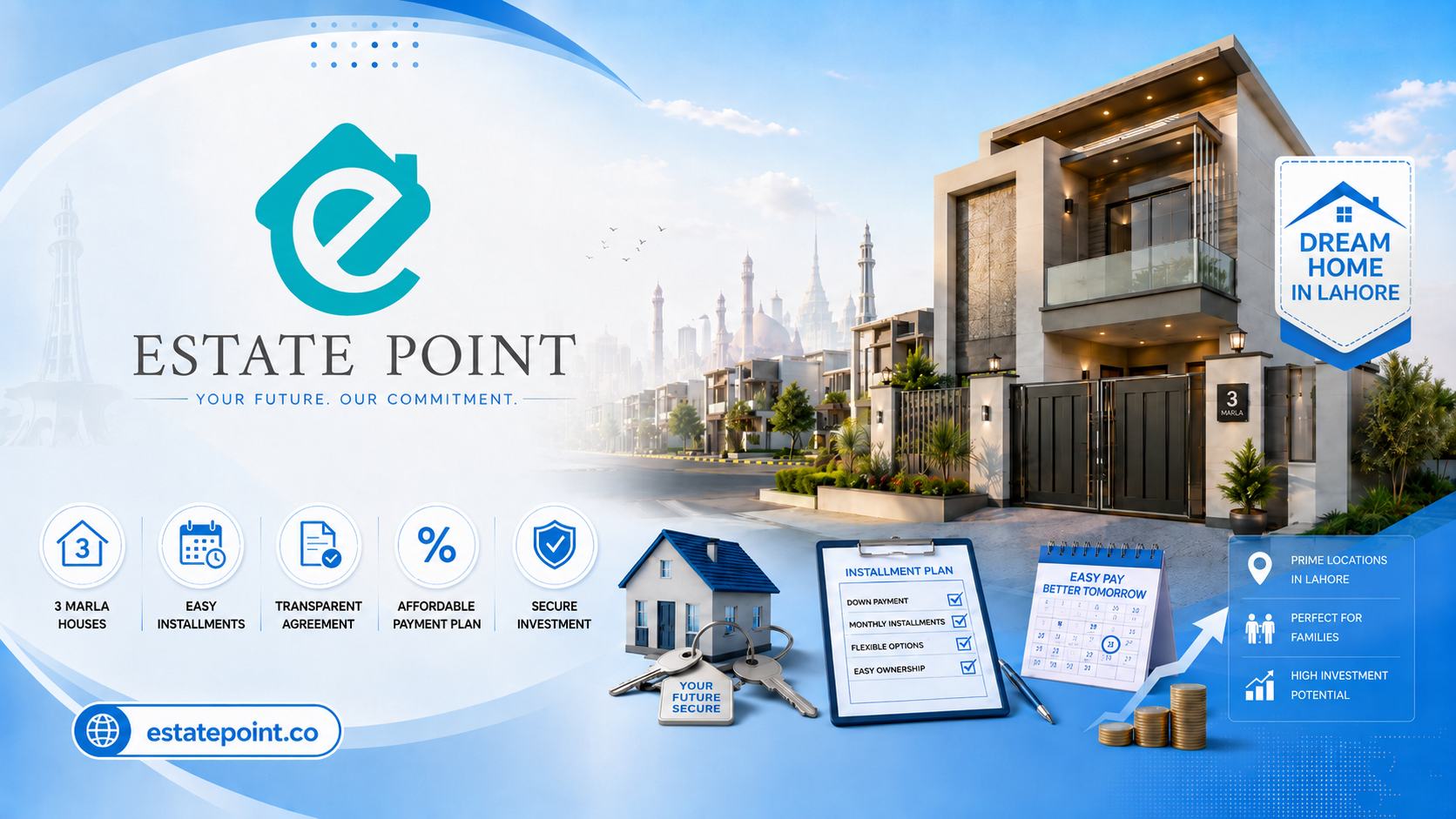      3 Marla Houses on Installments in Lahore: Latest Investment Guide for Smart Buyers
