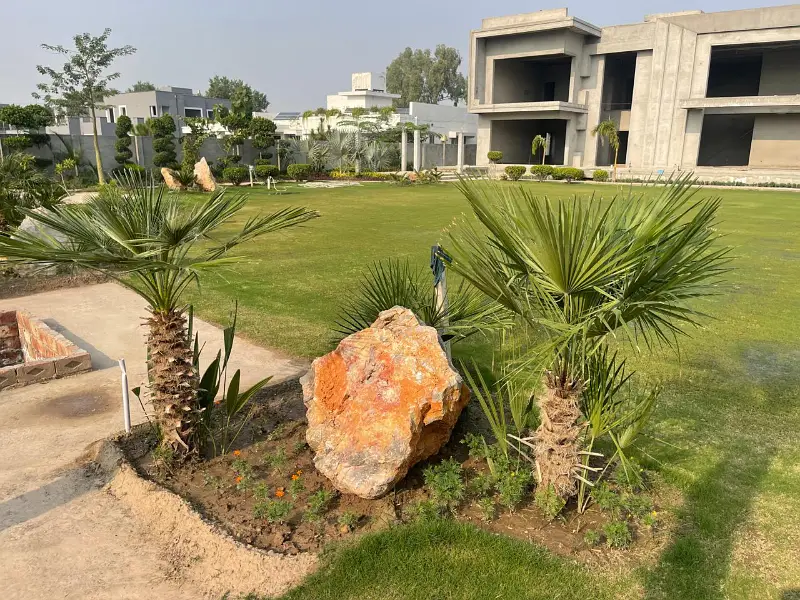 Farm House For Sale Gray Stucture ready At Main Bedian Road Lahore