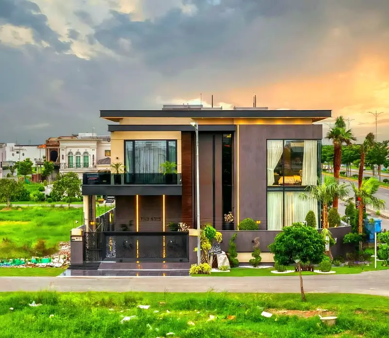Last One Option 22-Marla Corner Modern House For Sale at Top Location Near Macdonold & Park 700 meters Raya Fairways