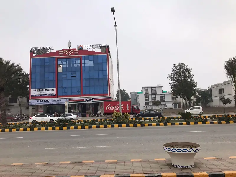 Next to Corner 4 Marla Commercial Plot Fully Paid RUDA Approved on 166 FT Road for Sale in Rose Block Park View City Lahore