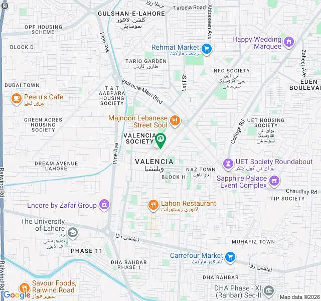 7 MARLA MAIN 100 FEET ROD BUILDING COMMERCIAL FOR SALE IN VALENCIA TOWN LAHORE